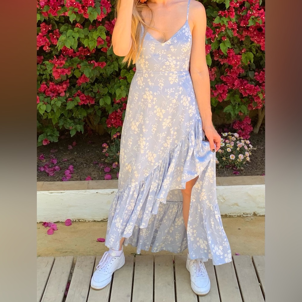Urban outfitters long blue dress, size S